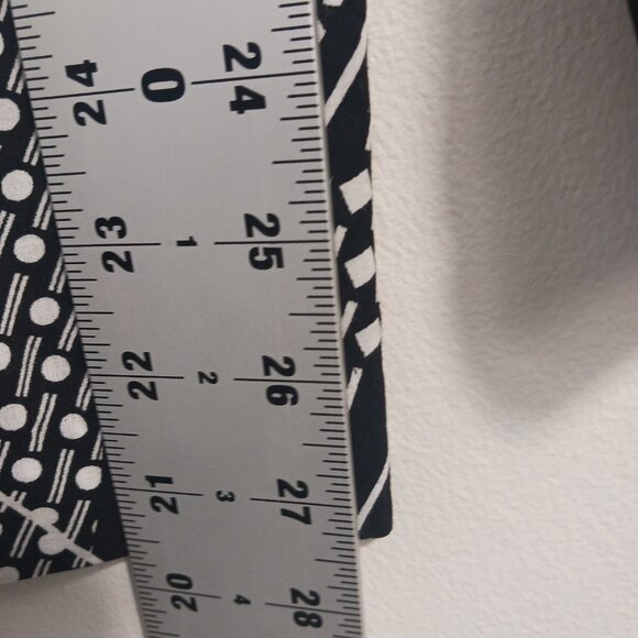 Calvin Klein, Small, Light Weight, Black/White Print Pull-On Pants, Side Stripe - Picture 14 of 16